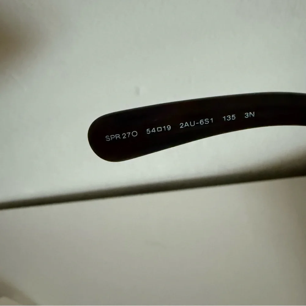 Prada SPR 27O Black Sculptural Swirl Arm Sunglasses Italy - Picture 7 of 14